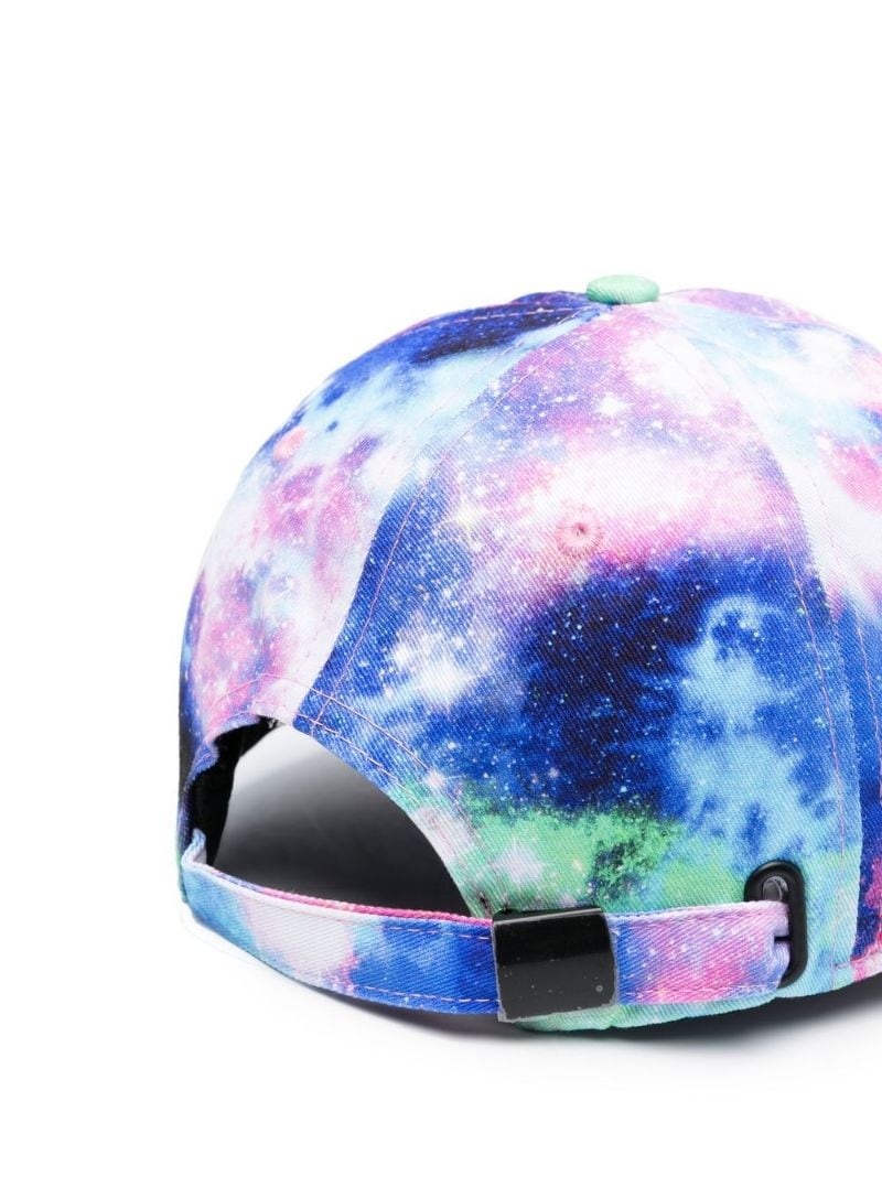 abstract-print baseball cap - 2
