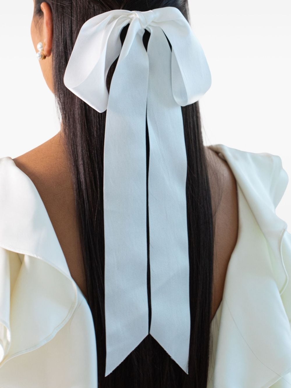 Darla silk bow barrette - 3