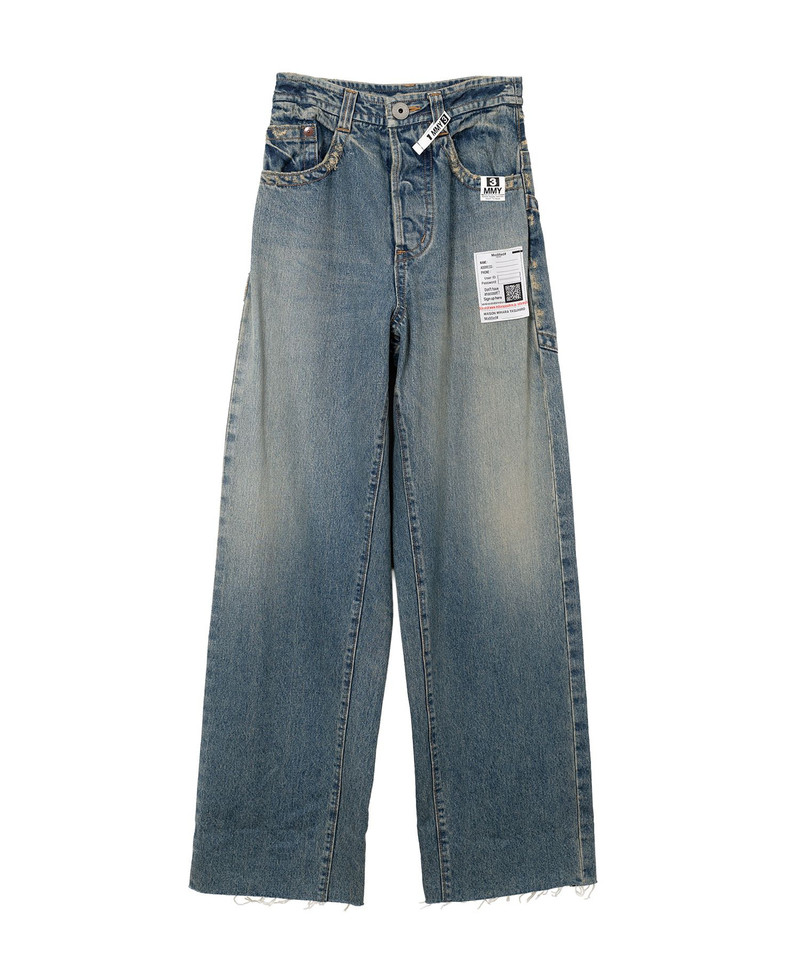 Amateur Sewn Like Wide Denim Pants 19