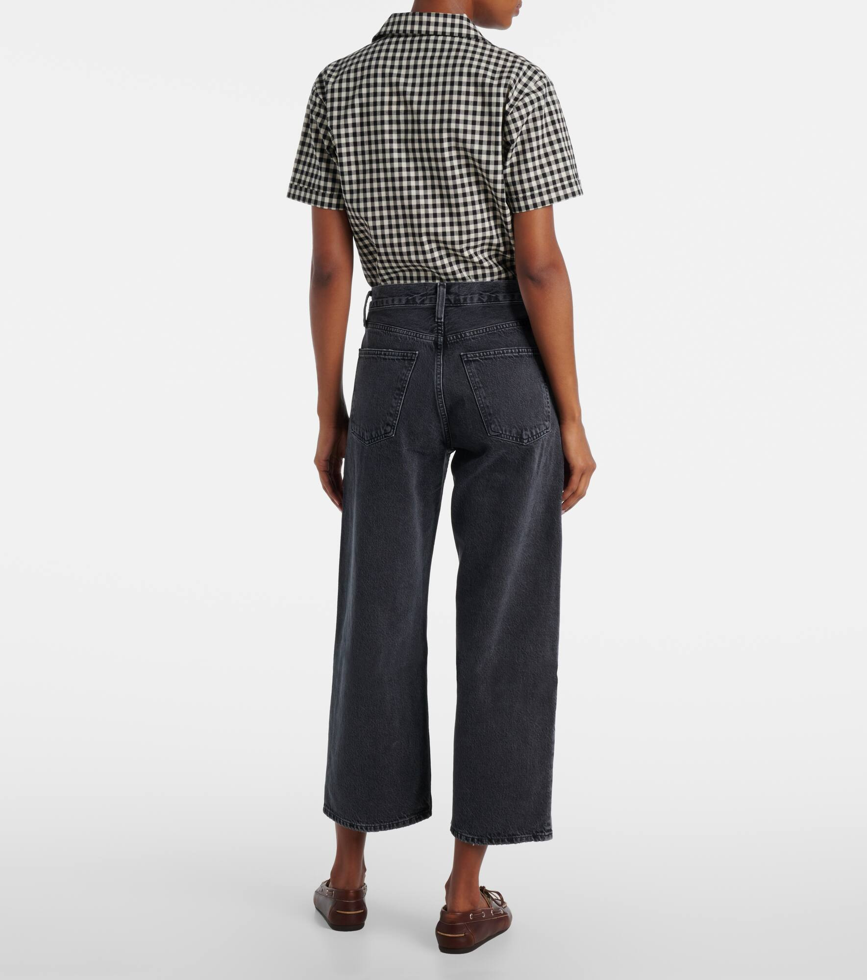 Arc cropped mid-rise wide-leg jeans - 3