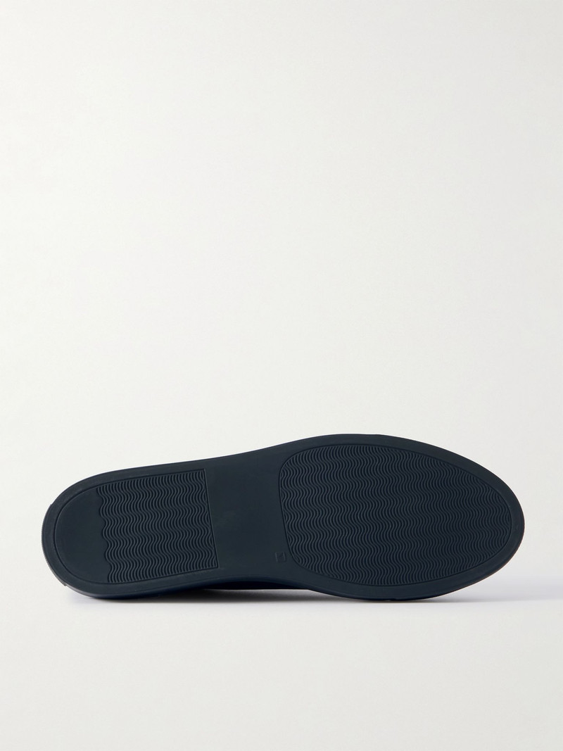 Common Projects Achilles Premium Leather Sneakers Navy outlook