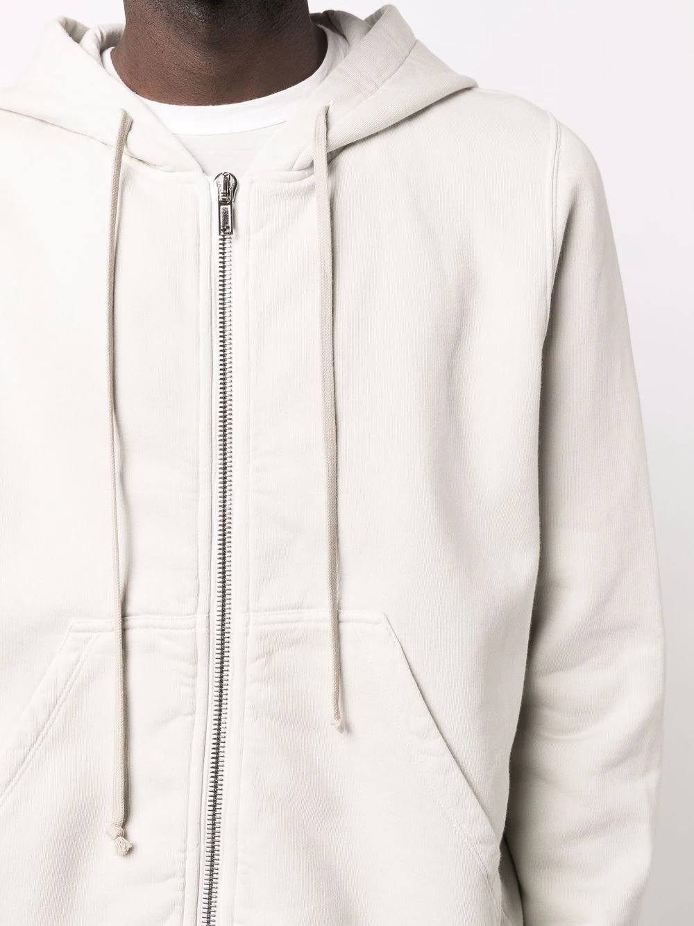 drawstring zip-up hoodie - 5