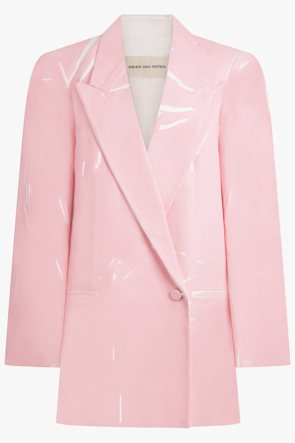 BLINK SINGLE BREASTED TRIM DETAIL BLAZER | WHITE - 1