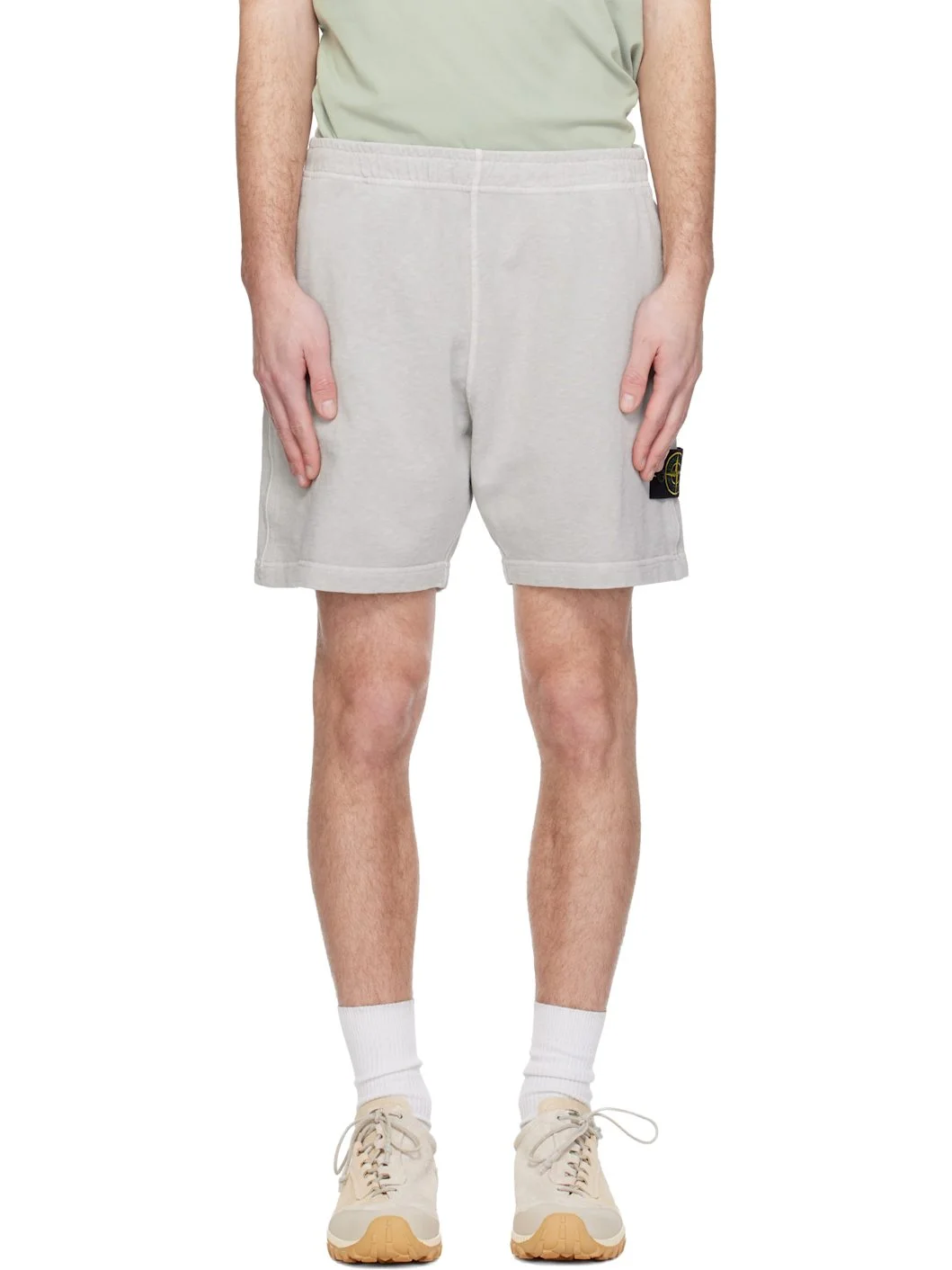 Gray 6200014 Malfilé Fleece Old Effect Shorts - 1