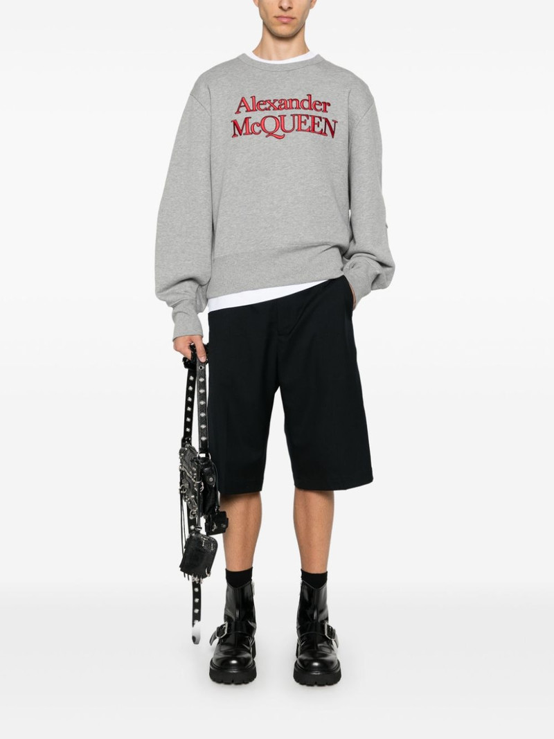 Alexander McQueen logo-print cotton sweatshirt outlook