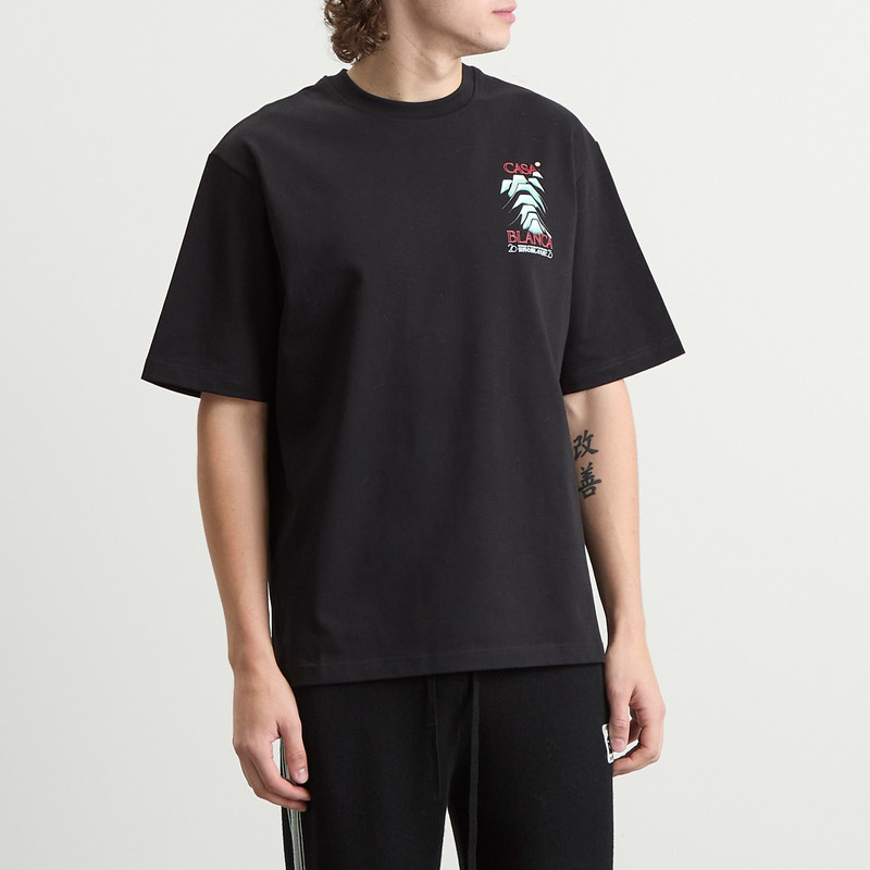 CASABLANCA Casablanca Frosty Mountain Screen Printed T-Shirt outlook