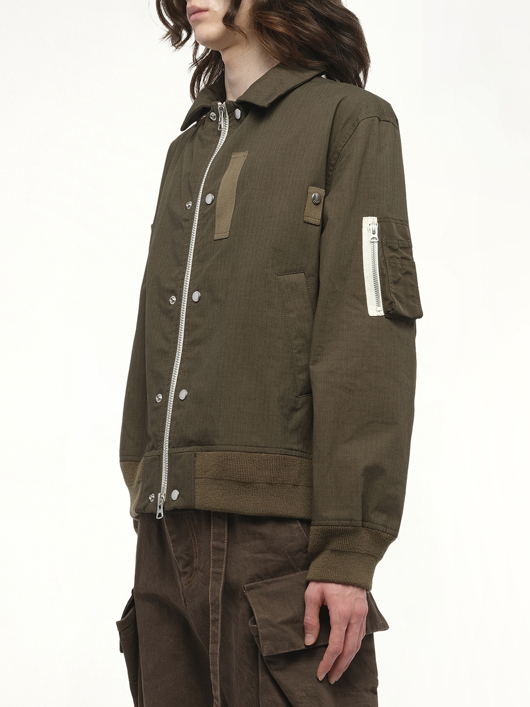 Rip Stop Blouson in Khaki - 5