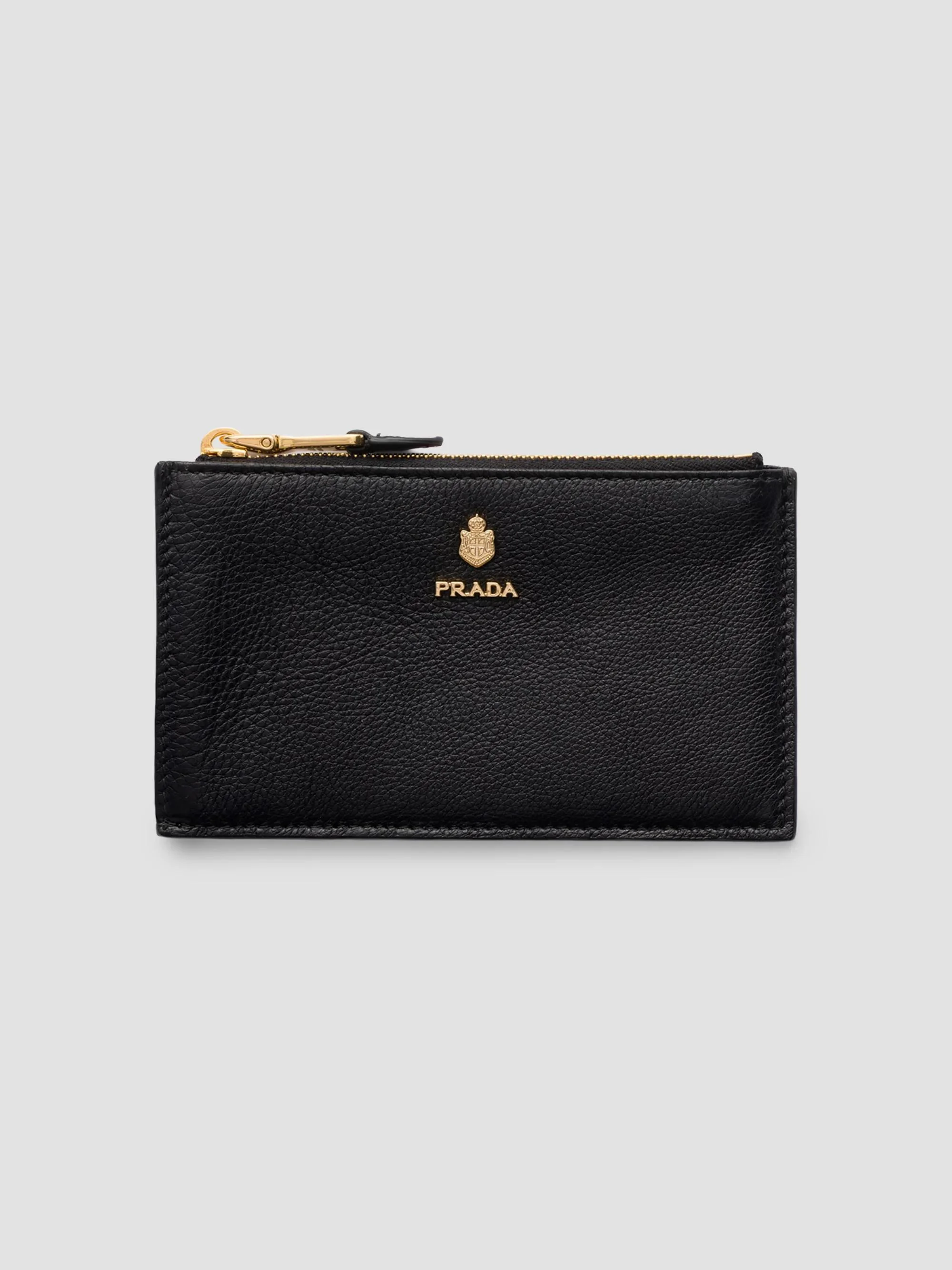 Women's Leather Card Holder - Black - 1