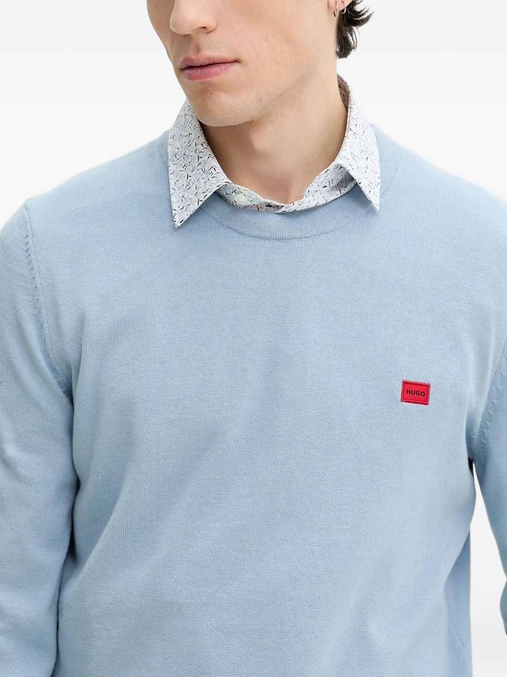 logo-detail crew-neck sweater - 3