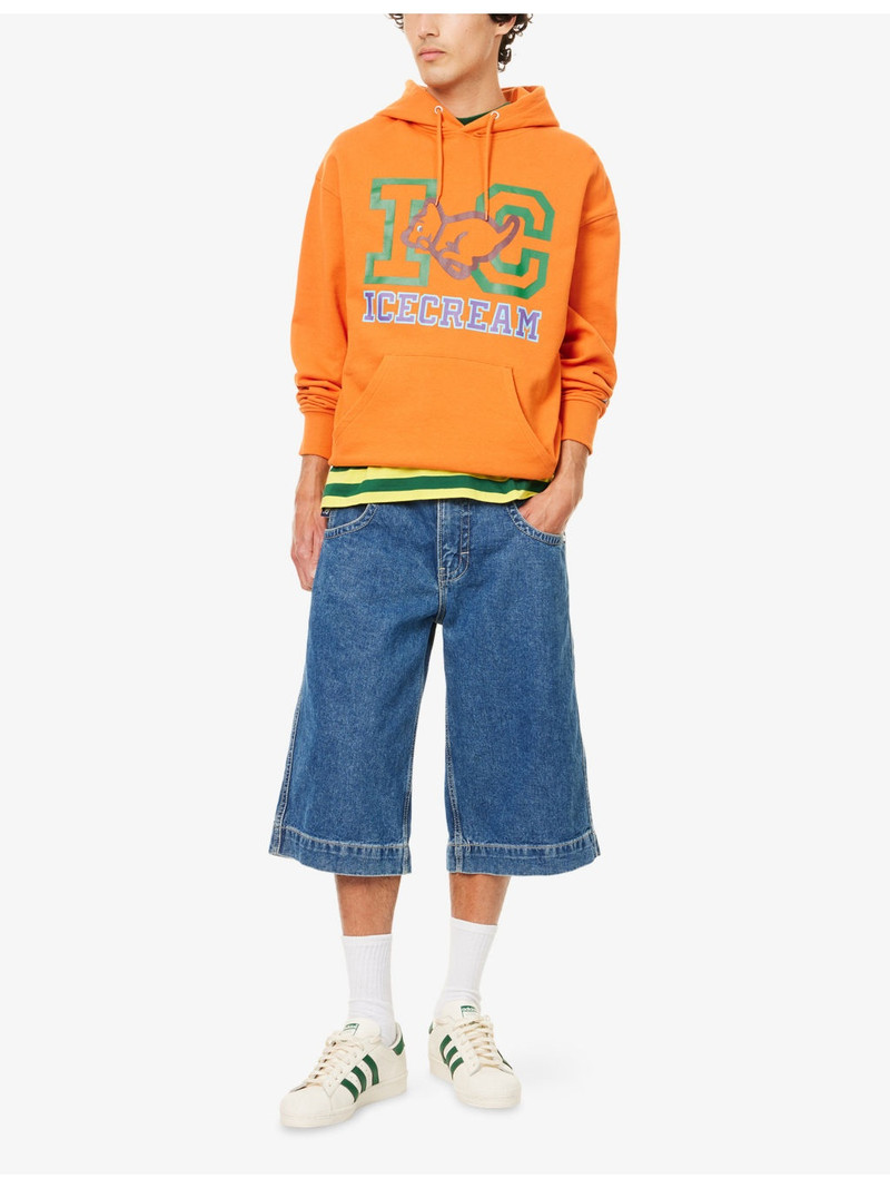 ICECREAM Puppy Popover Graphic-Print Cotton Hoody outlook