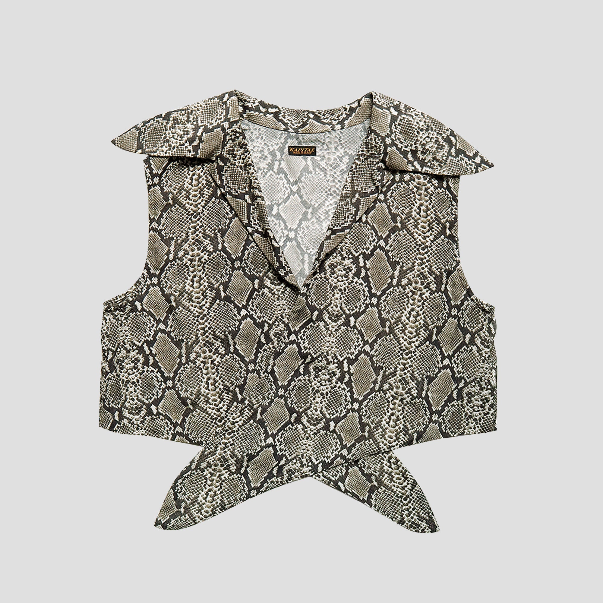 SILK/RAYON PYTHON NON-SLEEVE BOLERO - 2