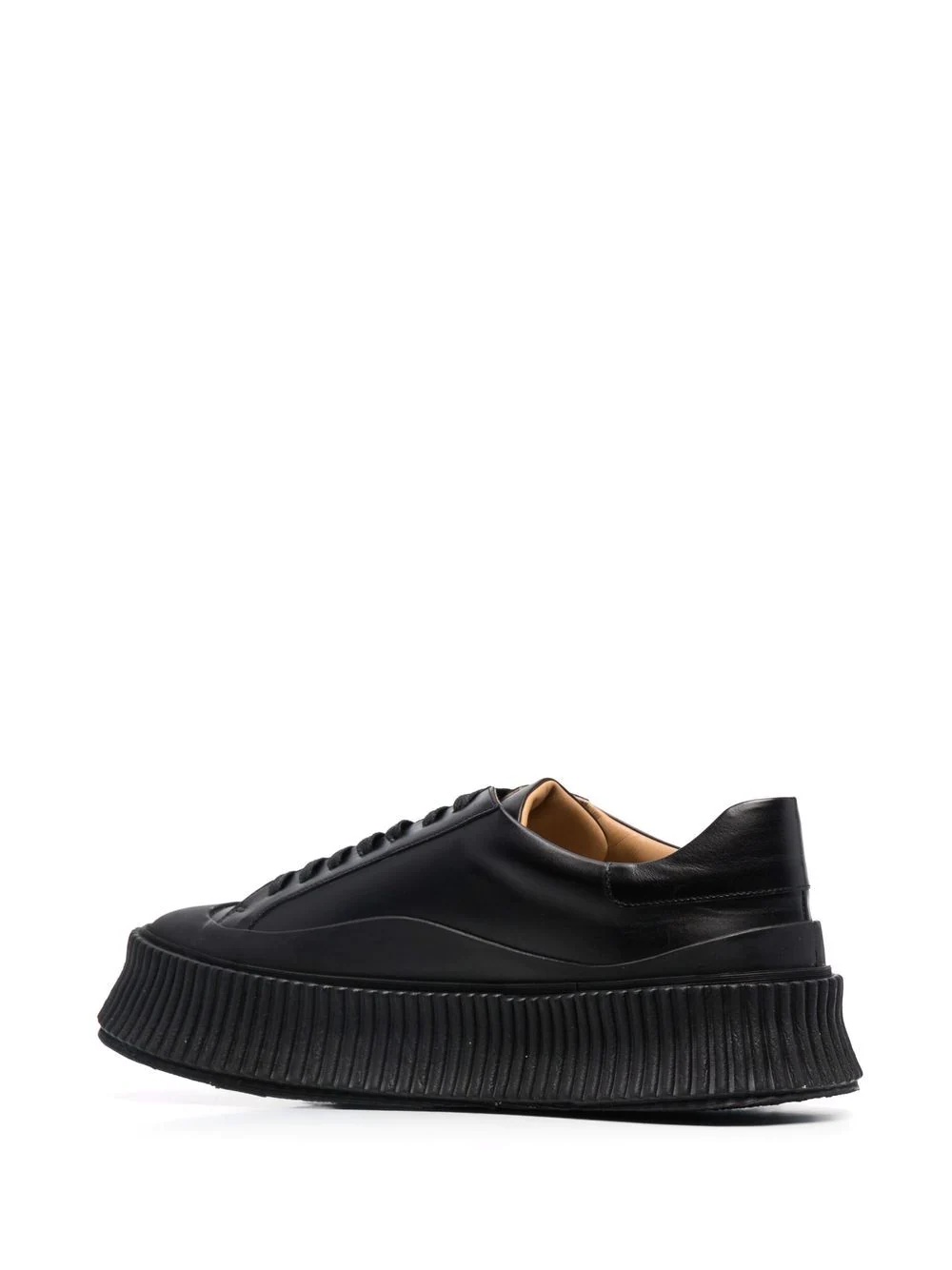 leather platform sneakers - 3