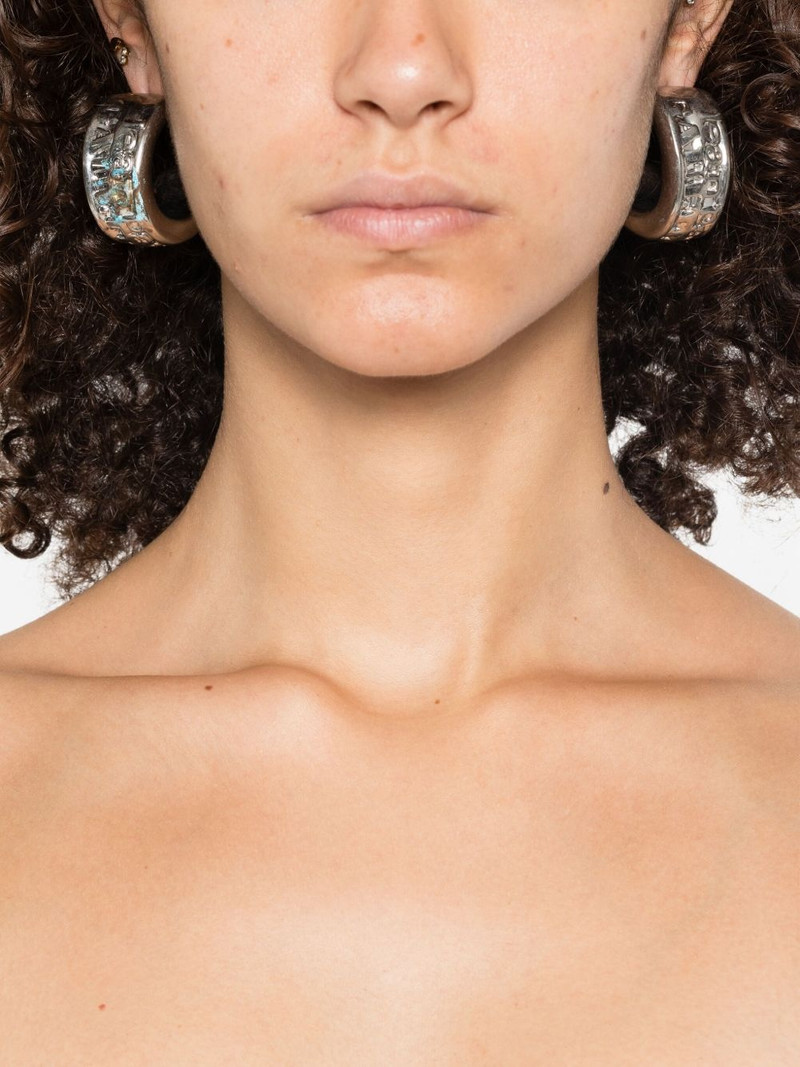 Jean Paul Gaultier logo-embellished earrings outlook