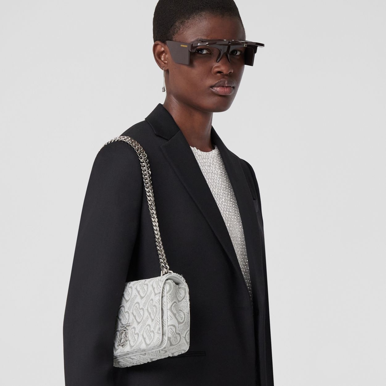 Sequinned Monogram Leather Small Lola Bag - 10