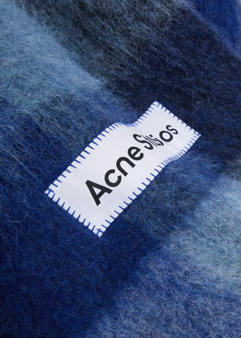 Acne Studios Vally Checked Wool-blend Scarf - 3