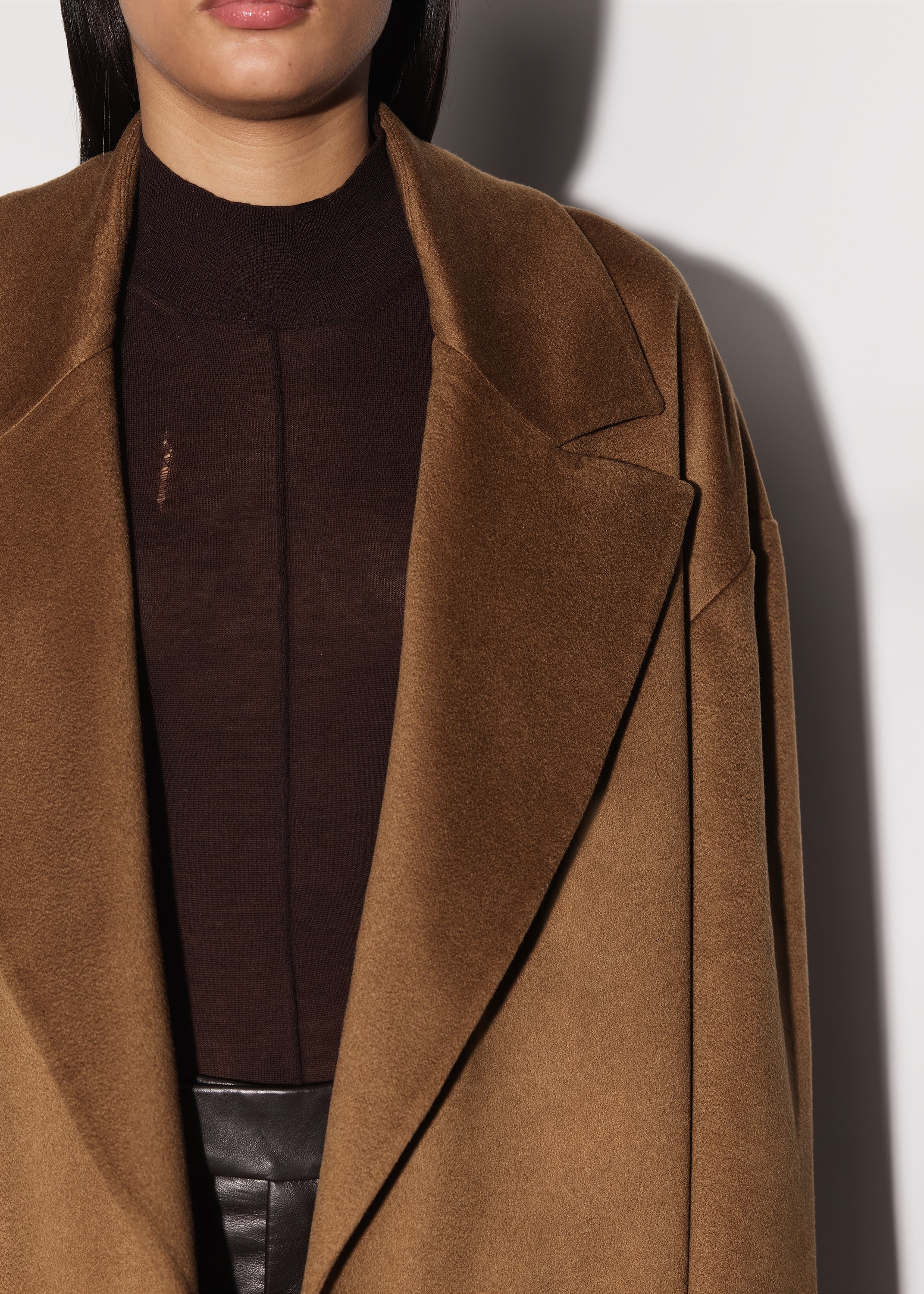 CASHMERE SINGLE BREASTED COAT - 3