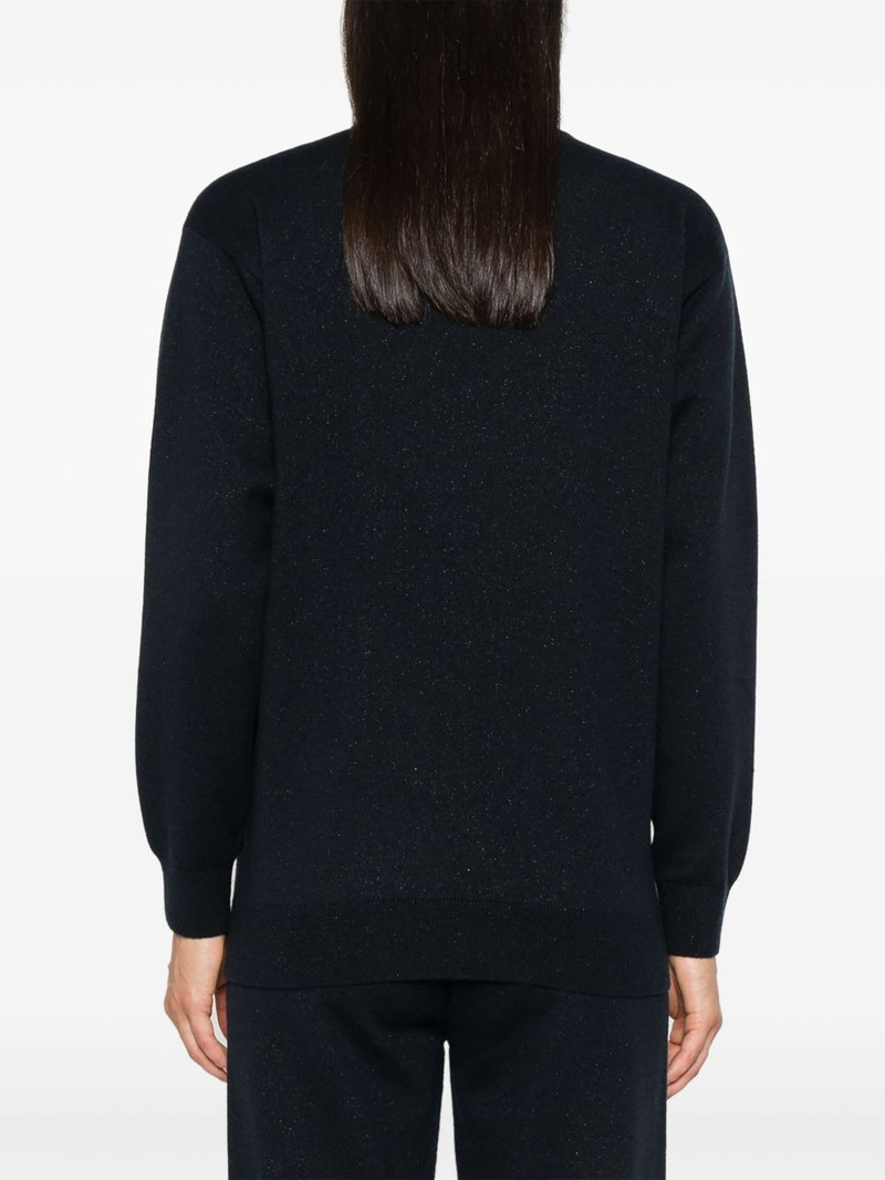 crew-neck glittered jumper 4