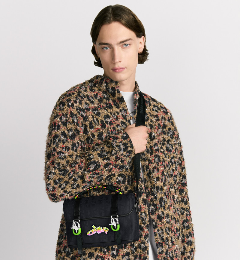 Dior DIOR AND LEWIS HAMILTON Dior Hit the Road Messenger Bag with Flap outlook