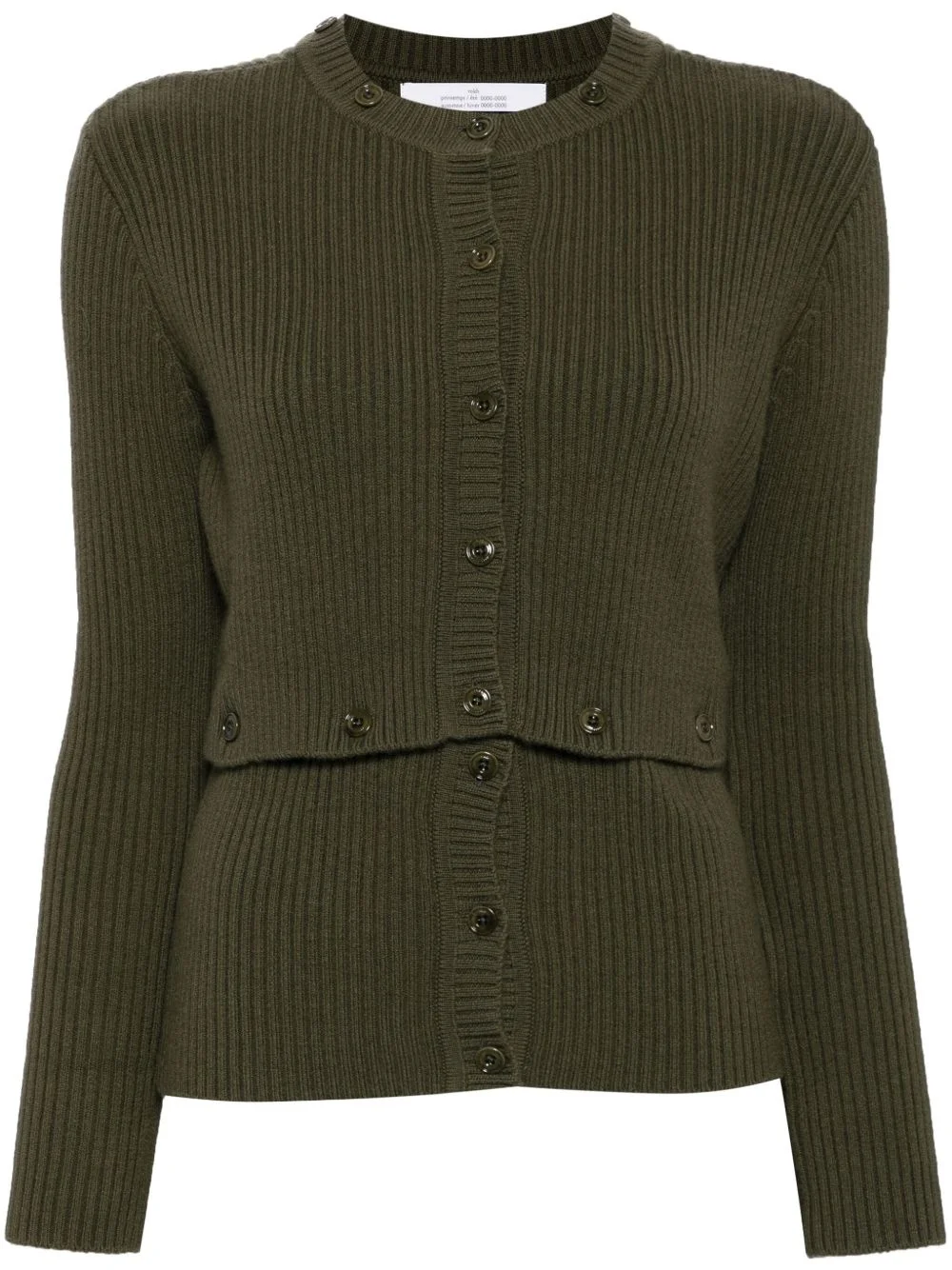 multi buttons cardigan - 1