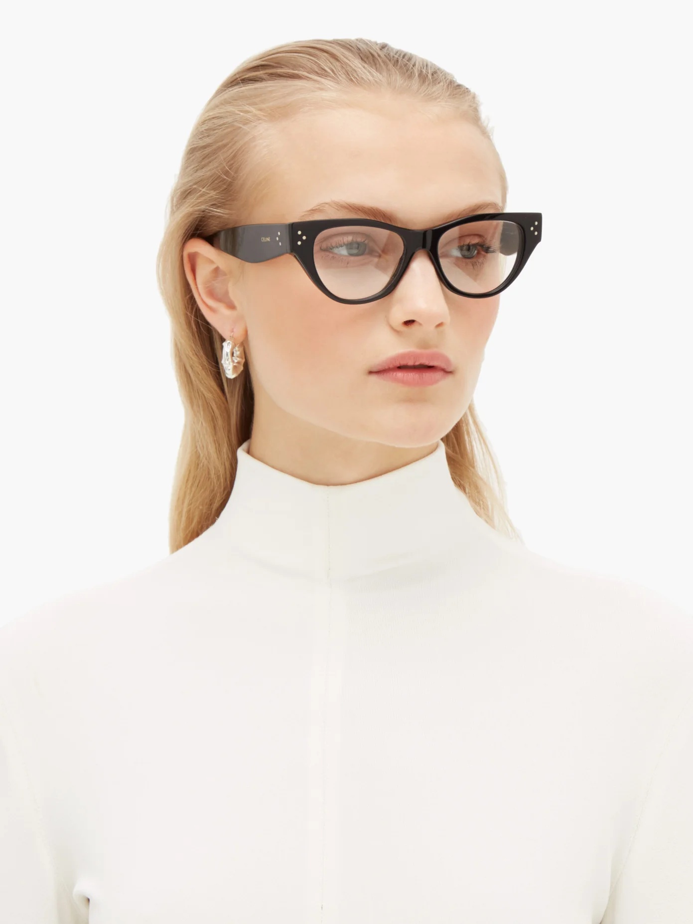 Cat-eye acetate glasses - 3