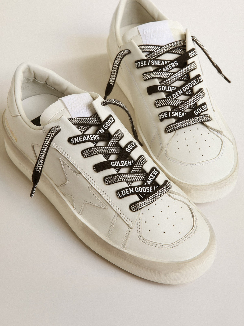 Swarovski laces with contrasting white logo 3