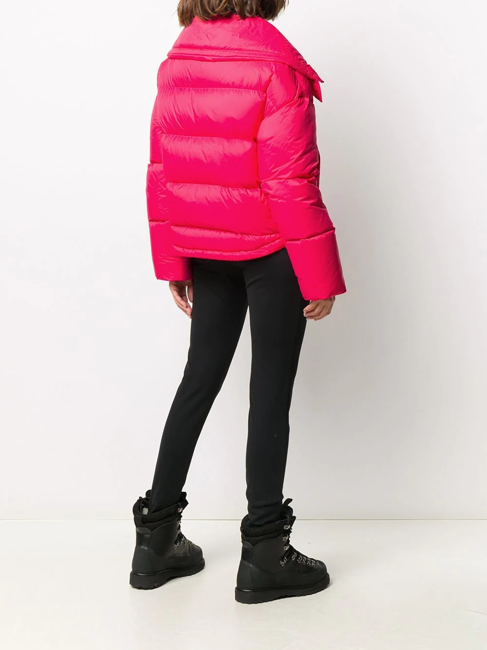 fur-rimmed puffer jacket - 6