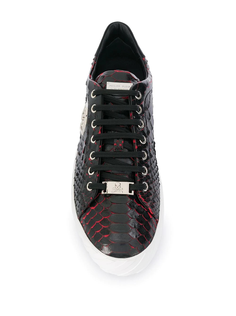 hexagon logo low-top sneakers - 4