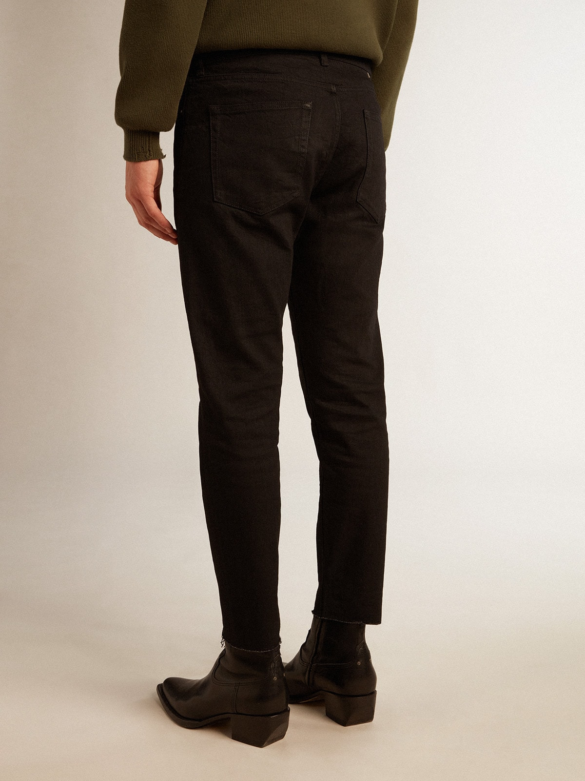 Men's black skinny jeans - 4