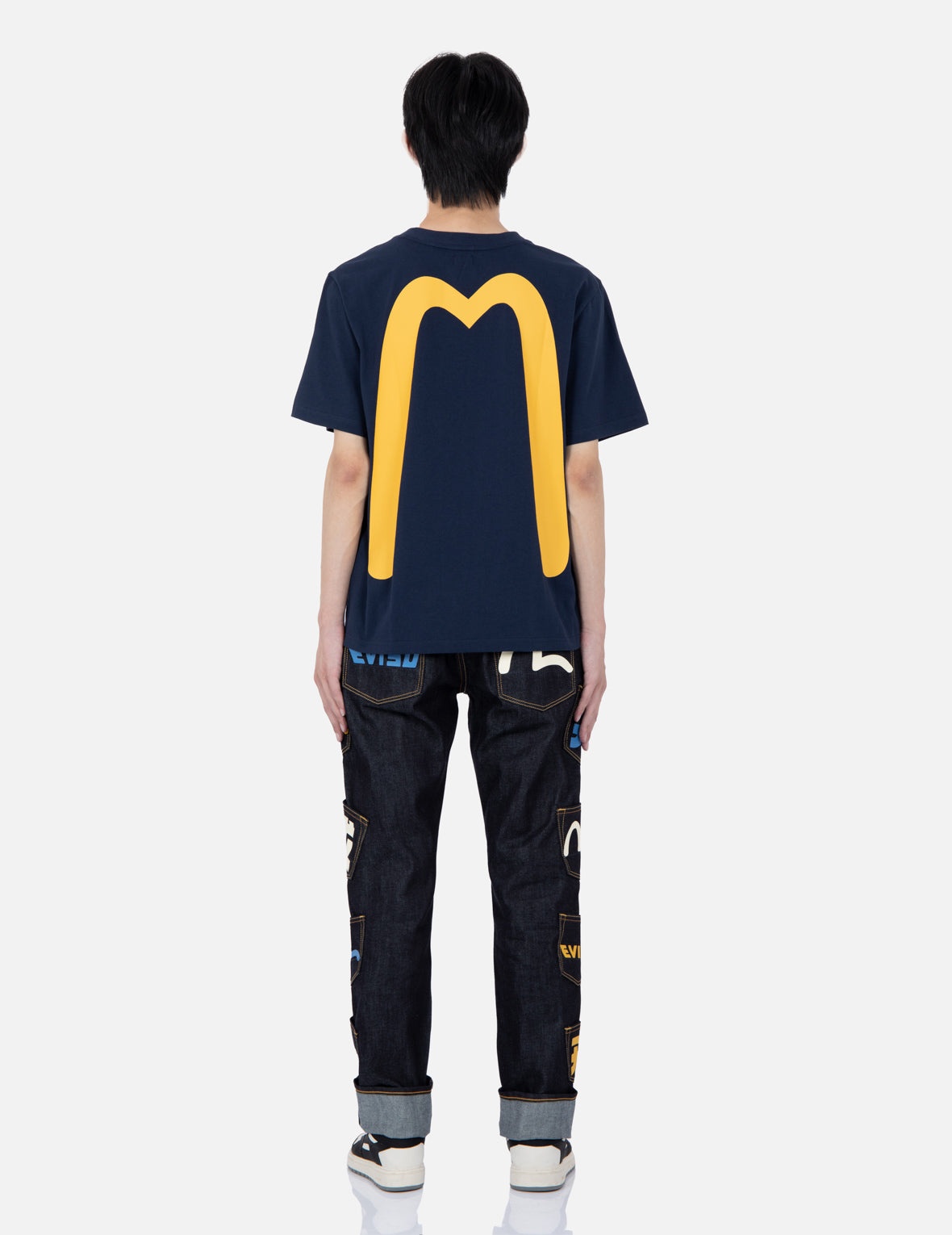 Logo-Print Multi-Pockets Regular-Fit Denim Jeans #2010 - 5
