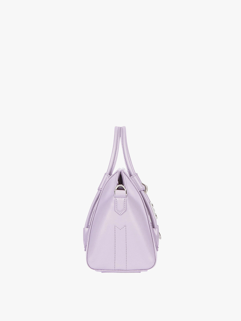 MINI ANTIGONA LOCK BAG IN BOX LEATHER 3