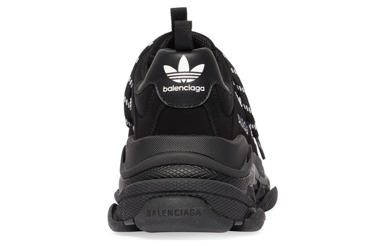 (WMNS) Adidas x Balenciaga Triple S Sneaker 'Black' 712764W2ZB21090 - 5