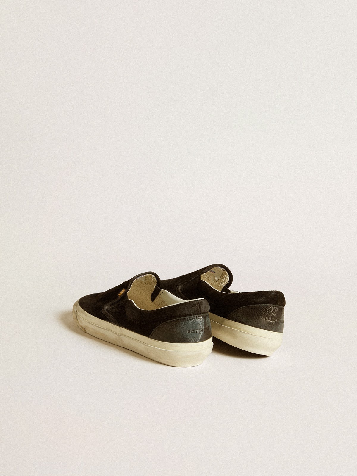 Women's VCE Penstar in black suede with black leather heel tab - 4