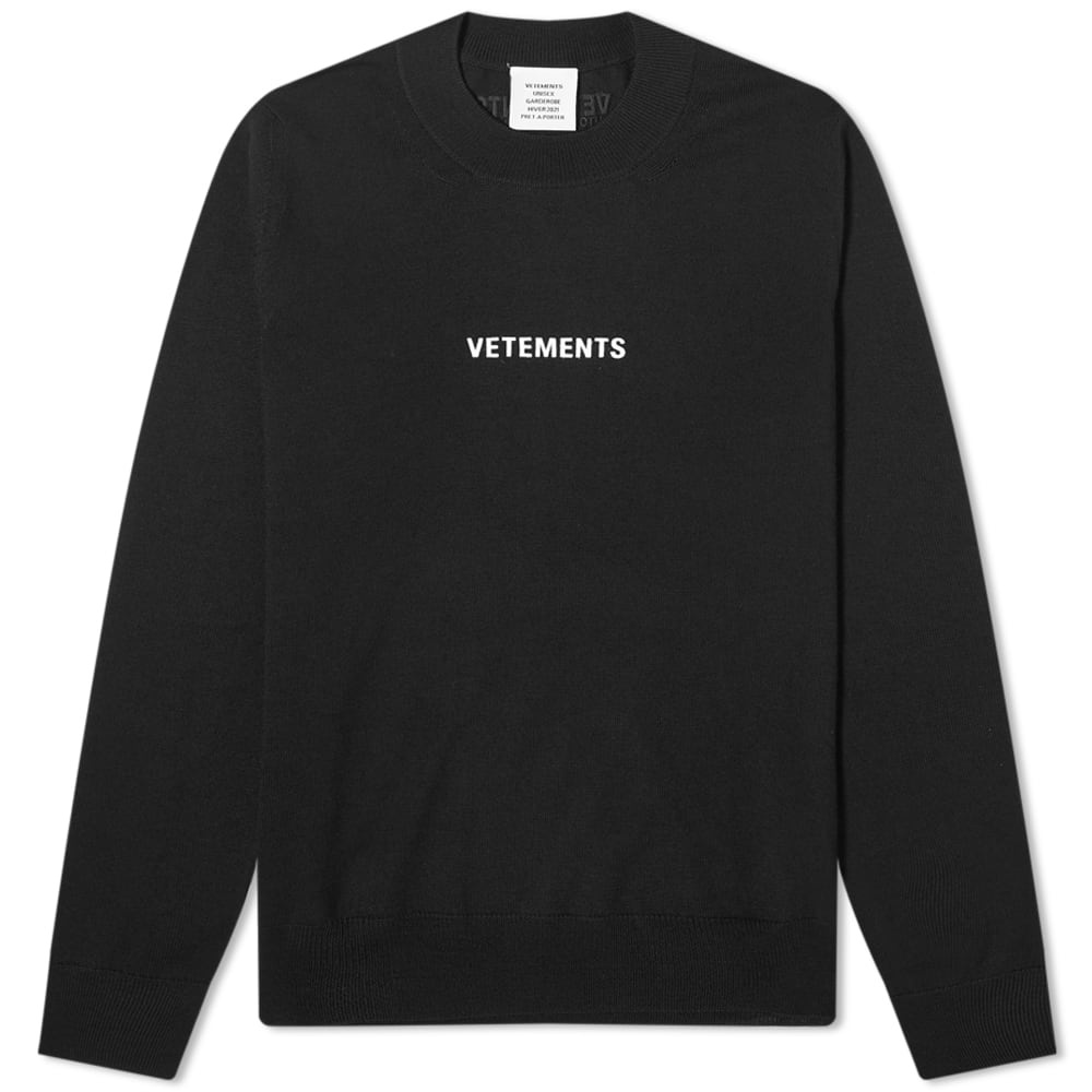 VETEMENTS Logo Crew Sweat - 1