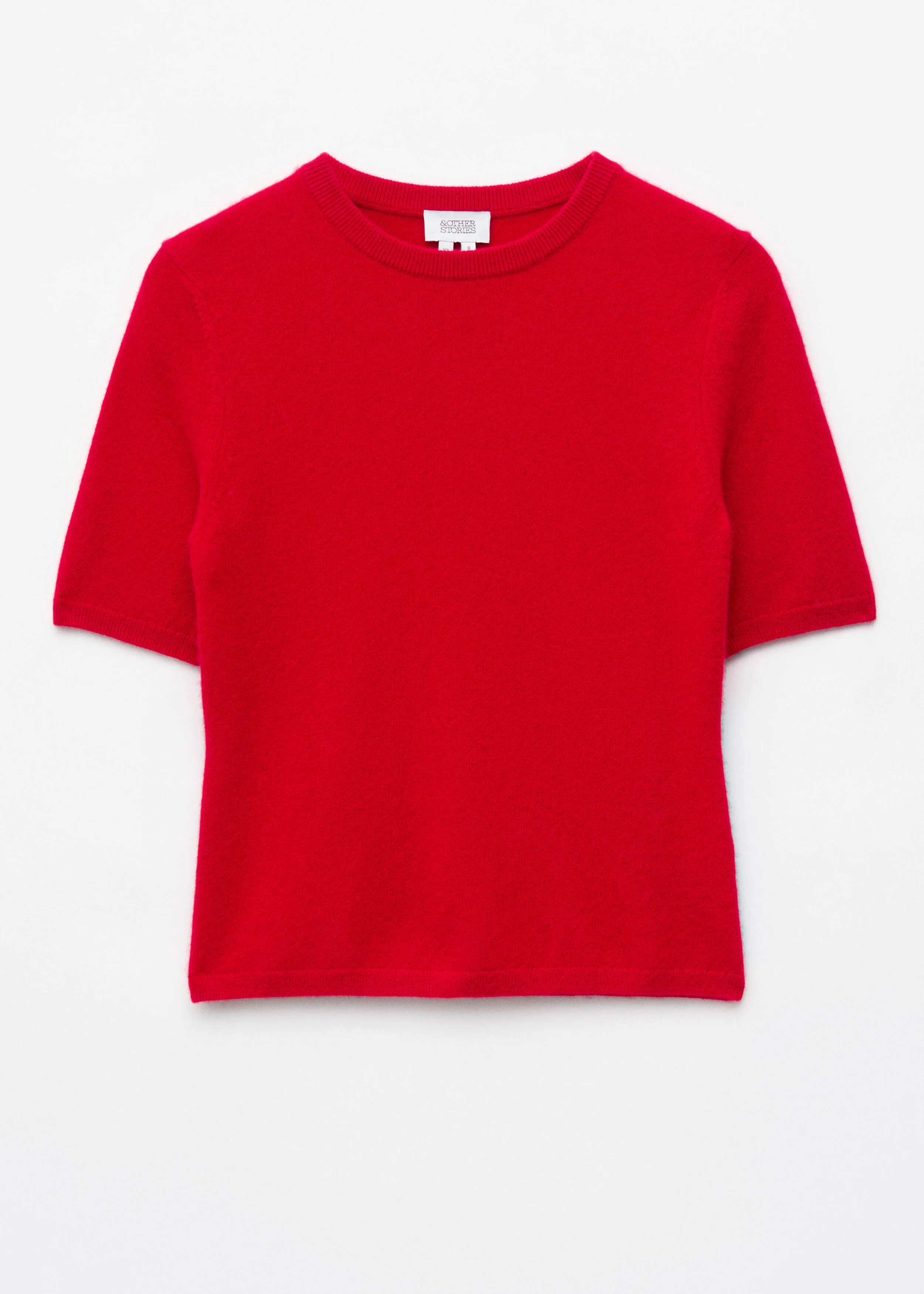 Short-Sleeve Cashmere Top - 1