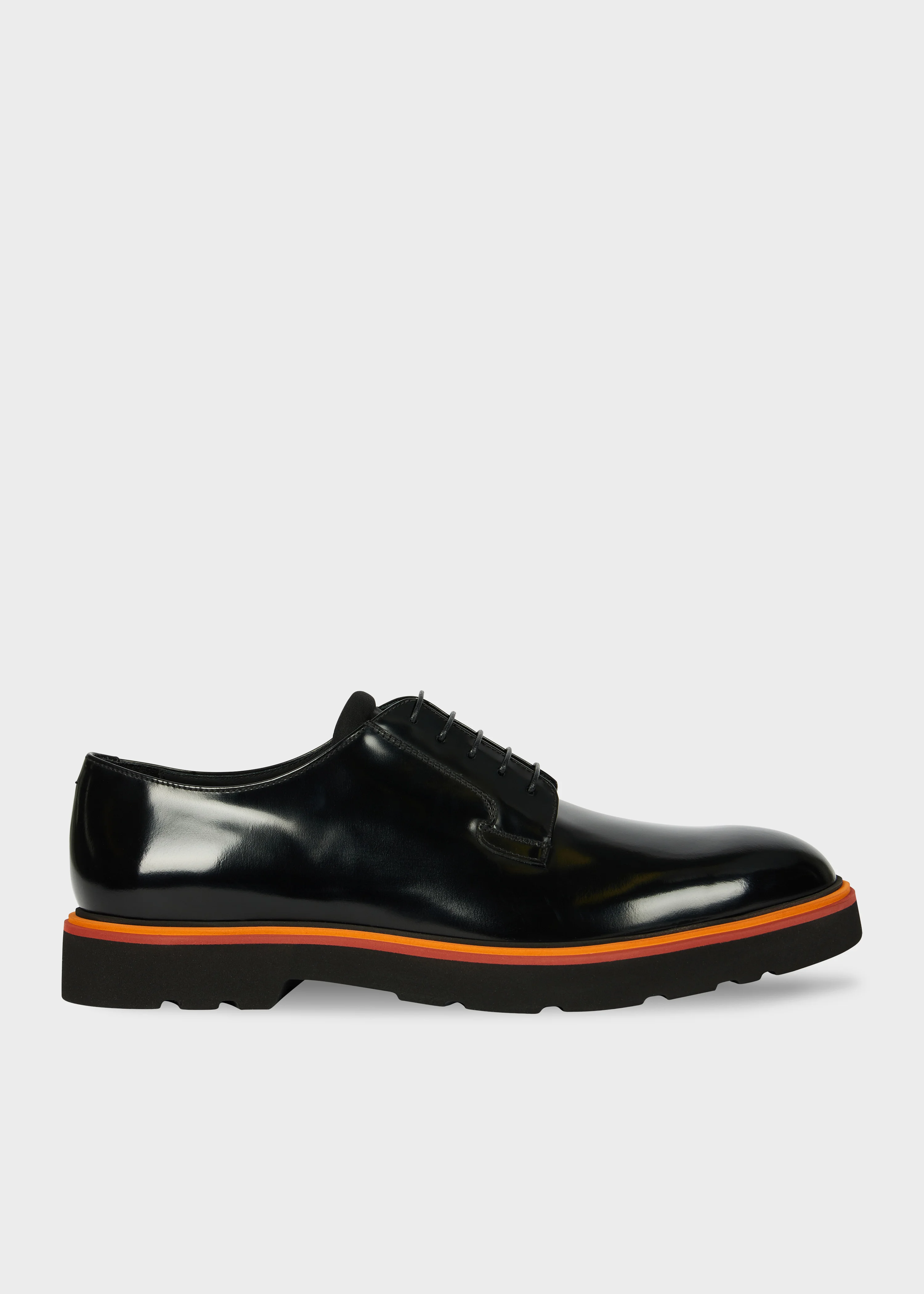 Black Leather 'Ras' Shoes - 1