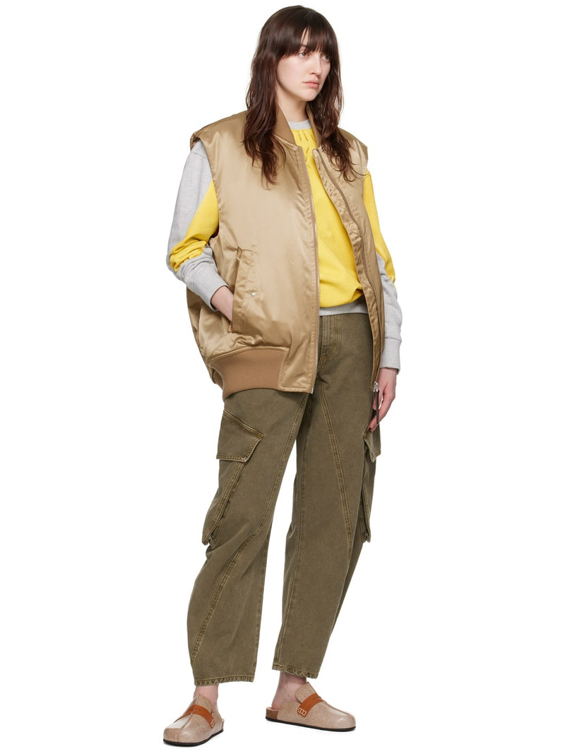 JW Anderson Khaki Twisted Trousers outlook