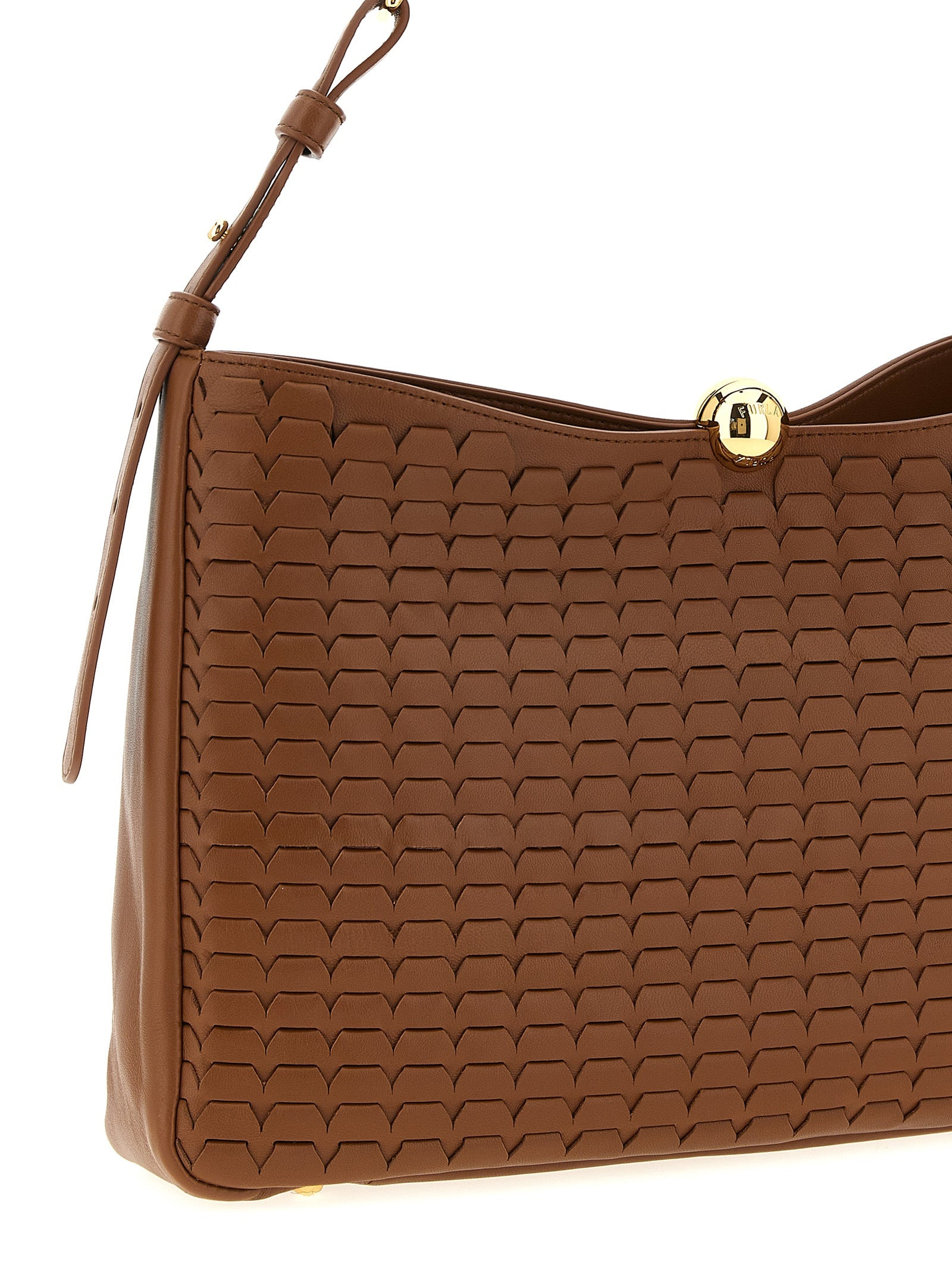 Furla Sfera Soft Shoulder Bags Brown - 3