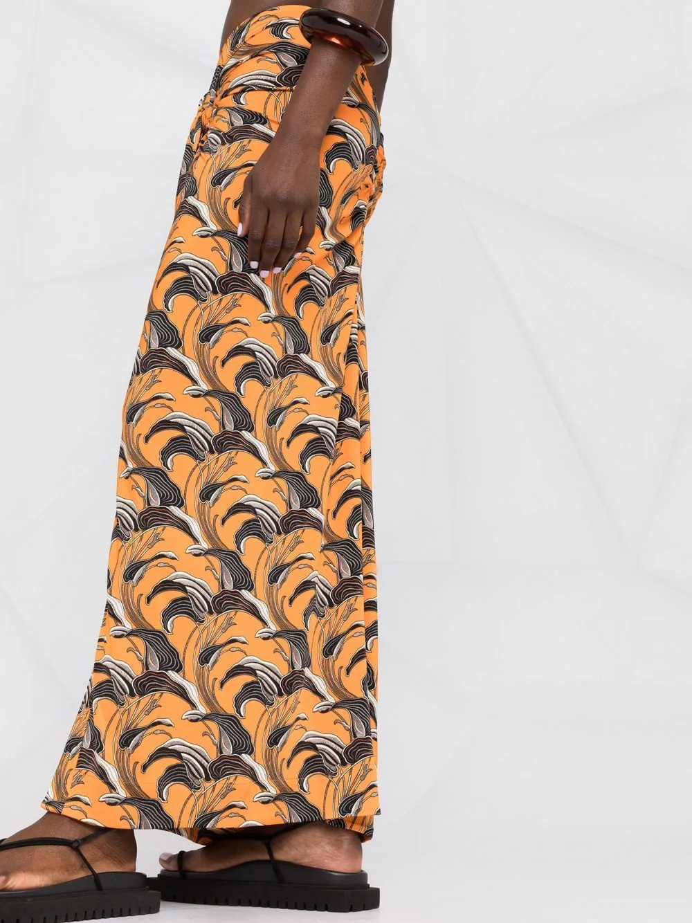 printed ruched skirt - 5