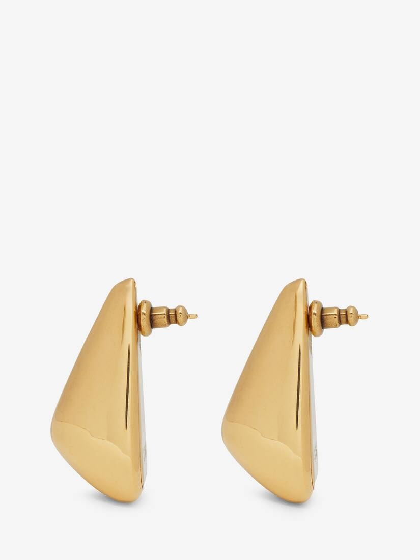 Women's Thorn Claw Earrings in Antique Gold - 3