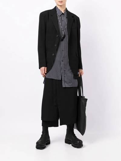 Yohji Yamamoto single-breasted wool blazer outlook