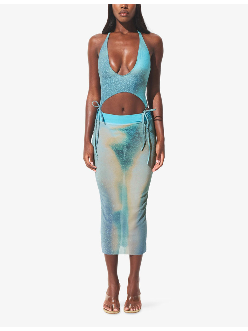 SKIMS Mesh Cover-Ups Midi Skirt outlook