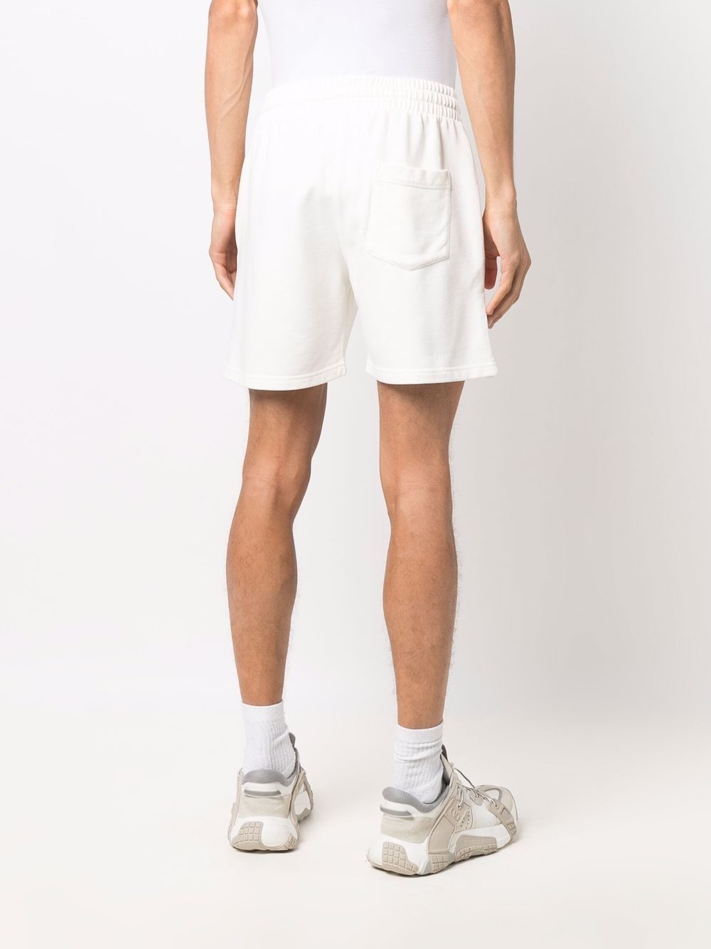 embroidered-logo sweat shorts - 4