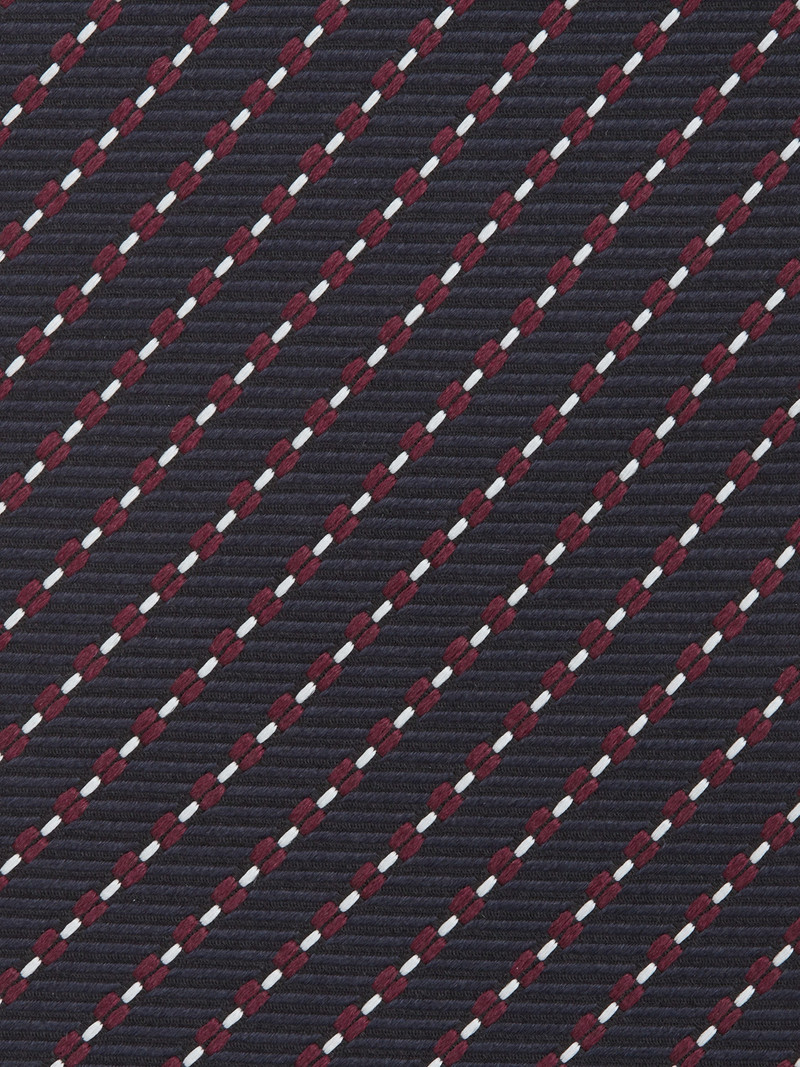 ZEGNA DARK BLUE CINQUE PIEGHE SILK TIE outlook