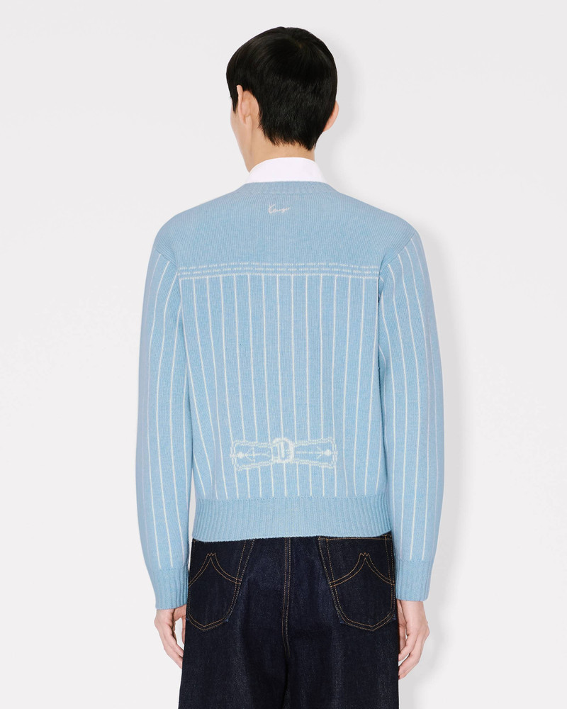 'KENZO Trompe L'oeil' cardigan in cotton wool 4