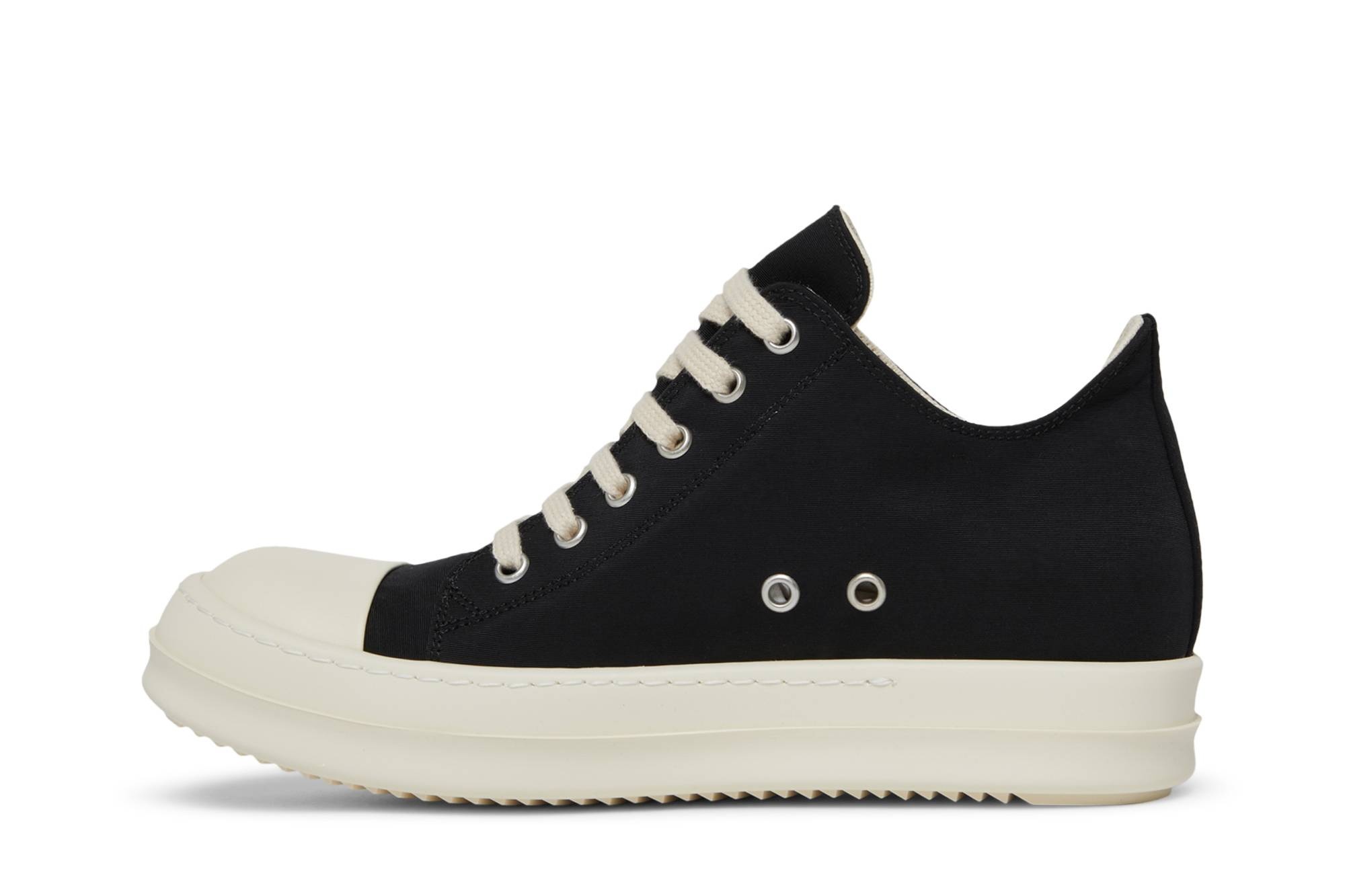 Rick Owens Wmns DRKSHDW Fogachine Cotton Nylon Low 'Black Milk' - 3