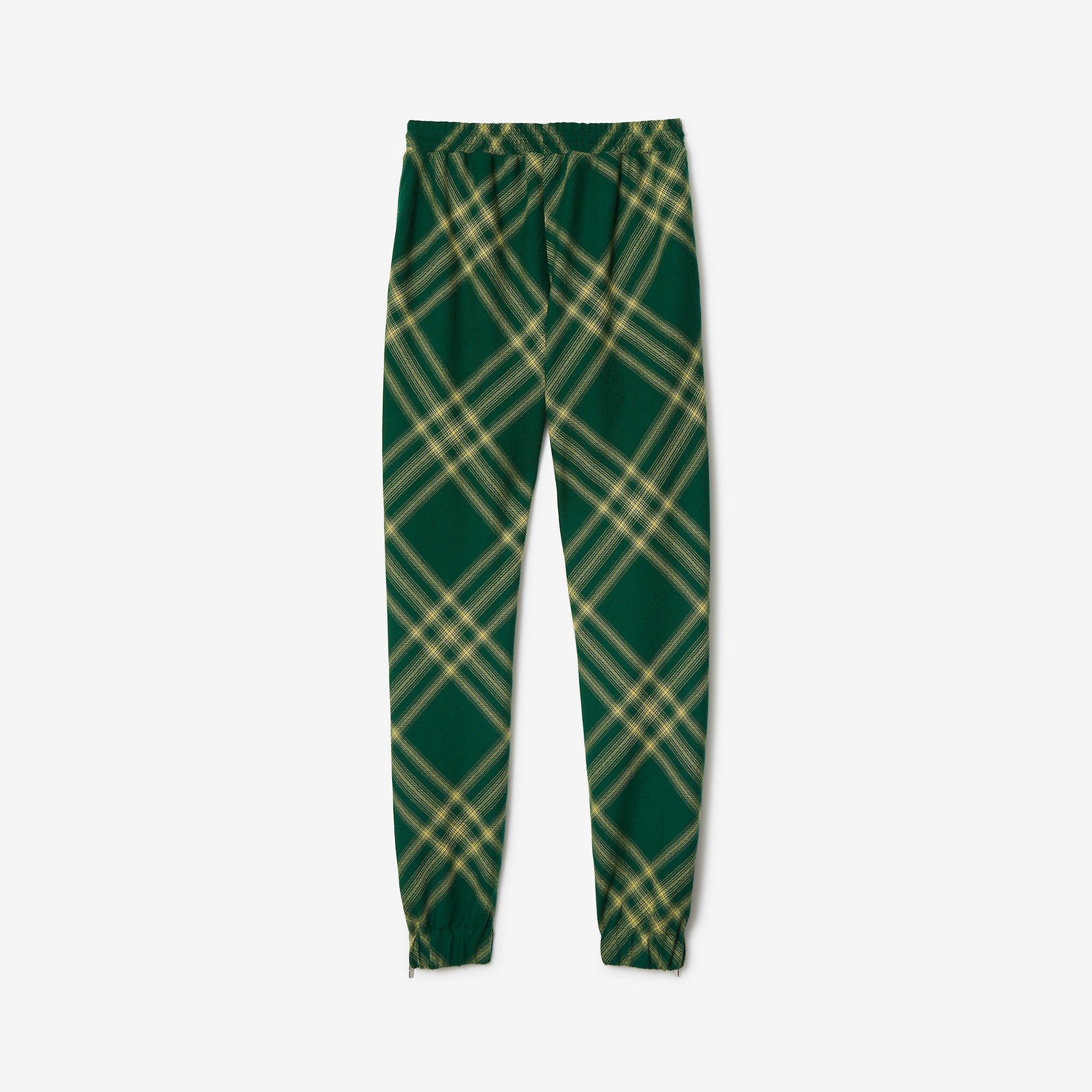 Check Wool Jogging Pants - 5