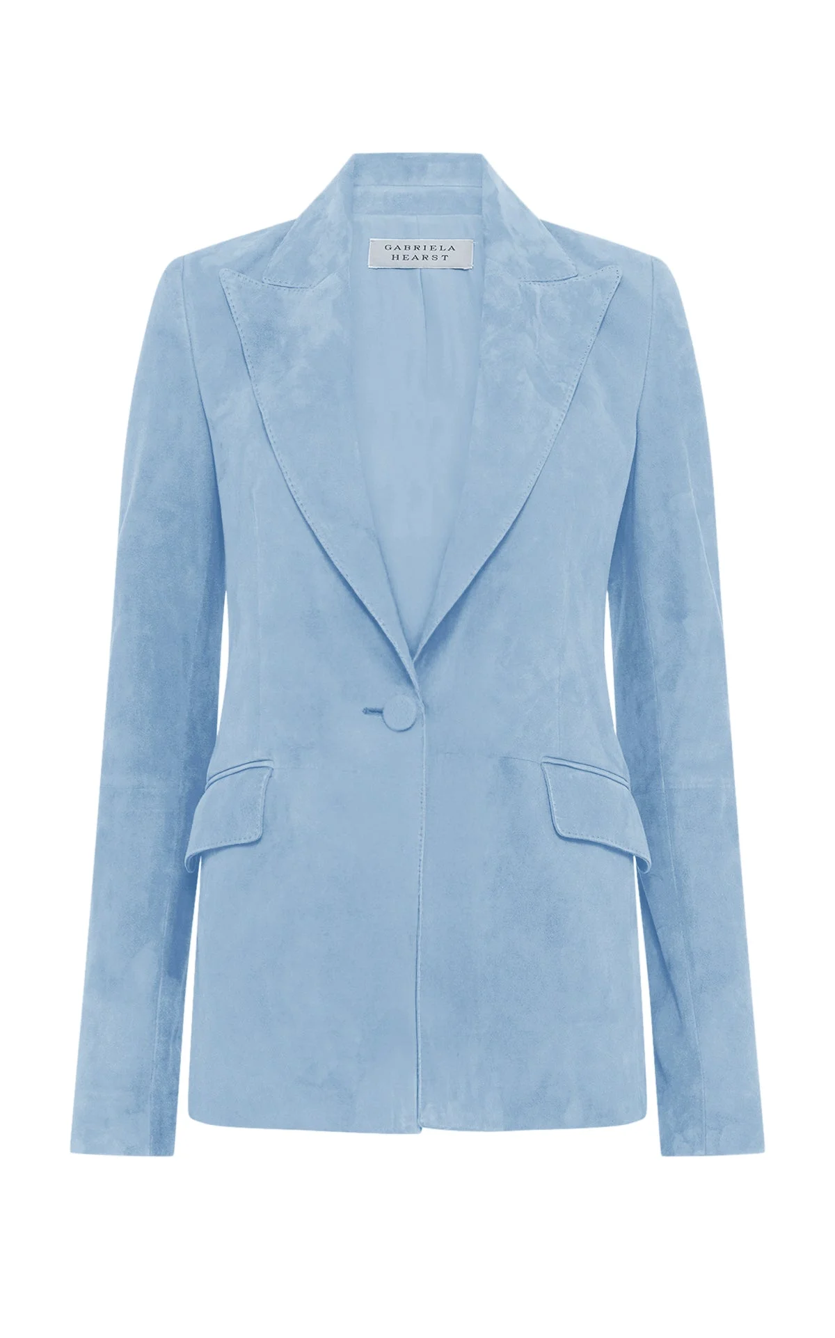 Leiva Blazer in Light Blue Suede - 1