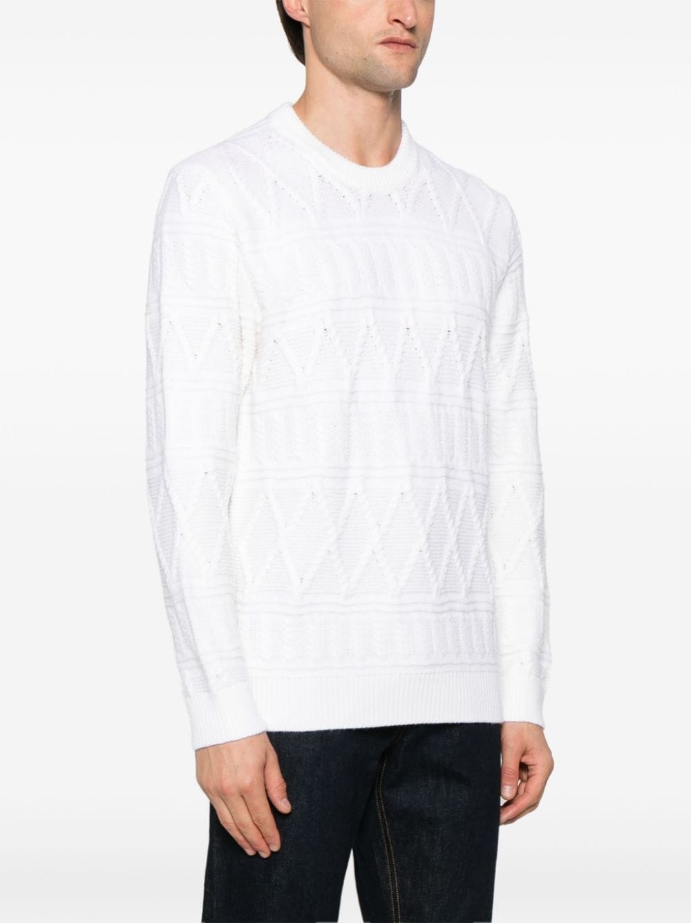 cable-knit sweater - 3