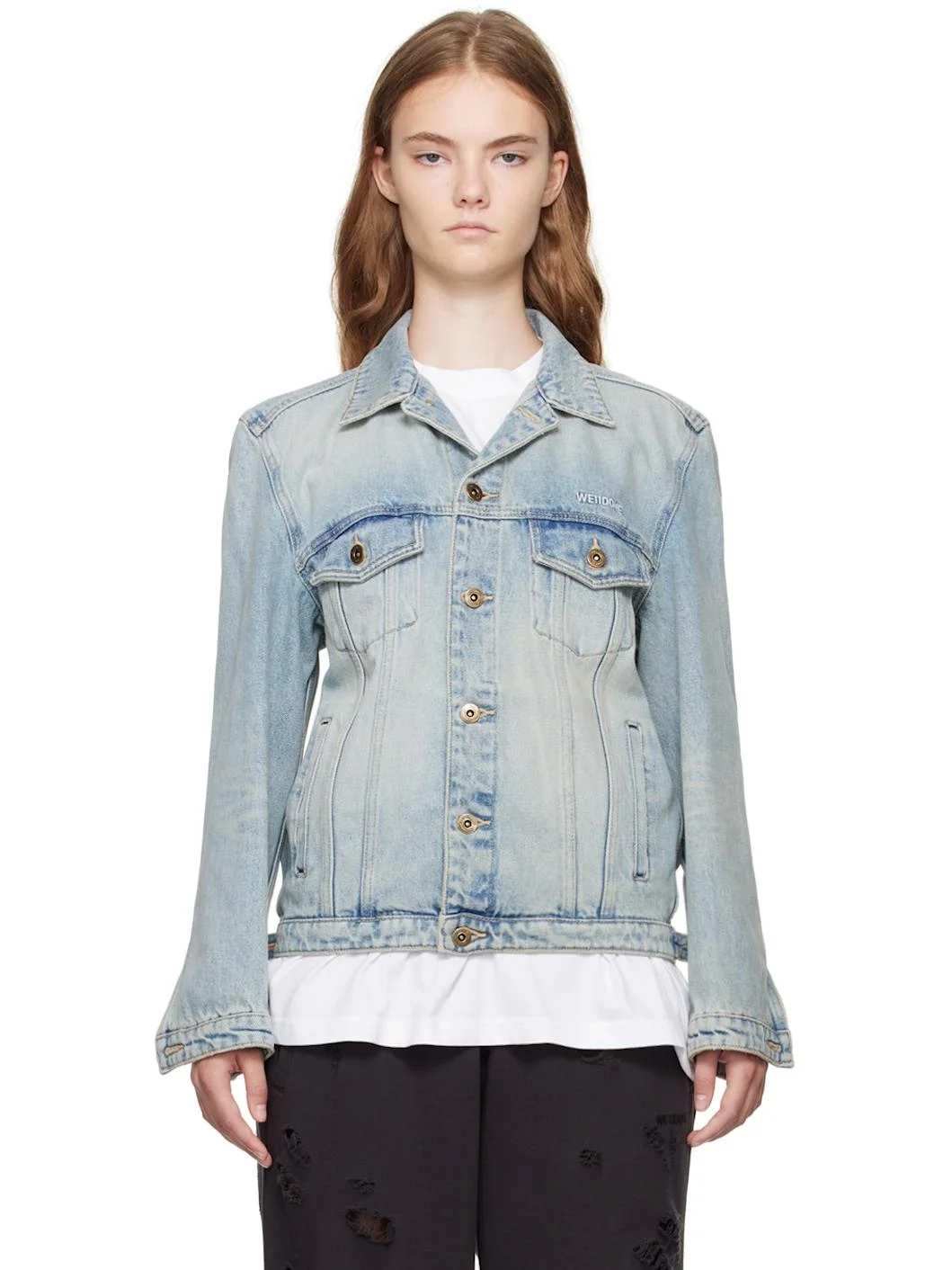Blue Washed Denim Jacket - 1