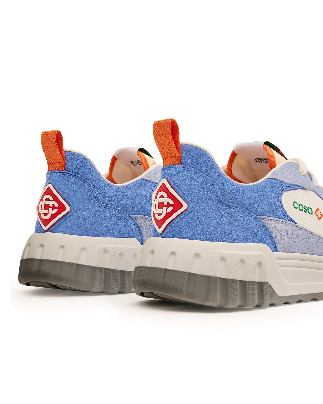 Women's White & Blue Court Sneaker - 11
